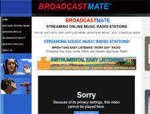Tablet Screenshot of broadcastmate.com
